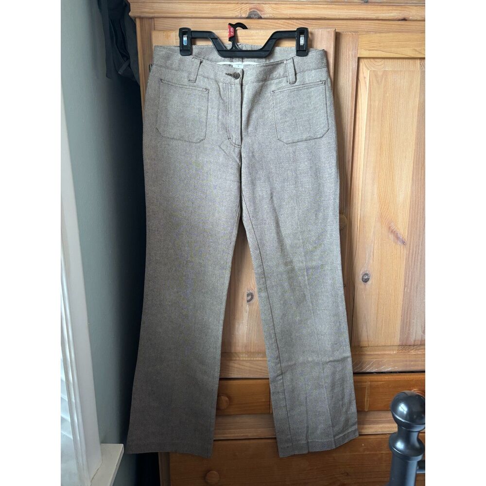 J. Crew | Tailored Wide Leg Patch Pocket Pants in Brown | Tall 8